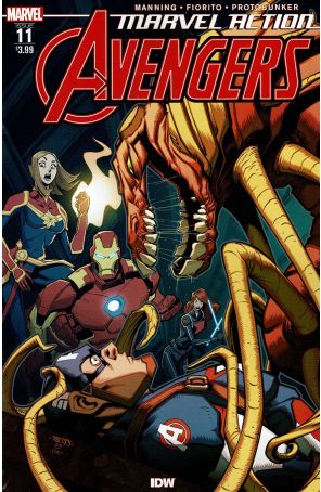 Avengers (IDW) 11 published by IDW with cover art by Marcio Fiorito