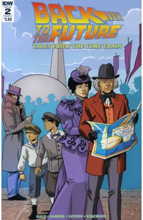 Back to the Future: Tales From the Time Train 2A published by IDW with cover art by Megan Levens