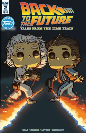 Back to the Future: Tales From the Time Train 2B published by IDW with cover art by Adam Wolfe