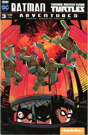Batman/Teenage Mutant Ninja Turtles Adventures 3A published by IDW with cover art by Erica Henderson
