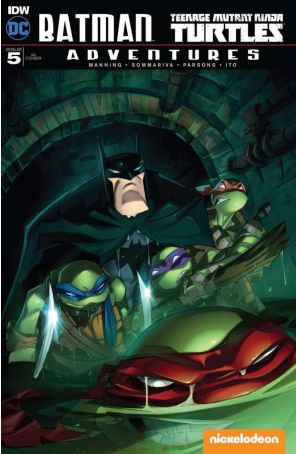 Batman/Teenage Mutant Ninja Turtles Adventures 5B published by IDW with cover art by Jeff Matsuda