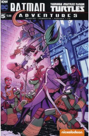 Batman/Teenage Mutant Ninja Turtles Adventures 5 published by IDW with cover art by Jon Sommariva