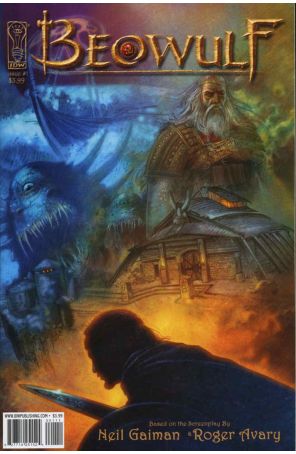 Beowulf (IDW) 1 published by IDW with cover art by Mark A. Nelson