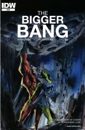 The Bigger Bang 3 published by IDW with cover art by Vassilis Gogtzilas