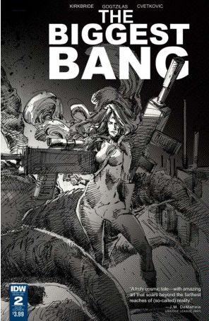 The Biggest Bang 2A published by IDW with cover art by Vassilis Gogtzilas