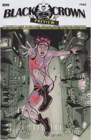Black Crown Quarterly CP 1 published by IDW with cover art by Rob Davis