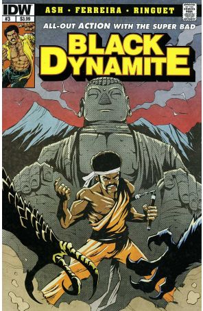 Black Dynamite 3 published by IDW with cover art by Ron Wimberly