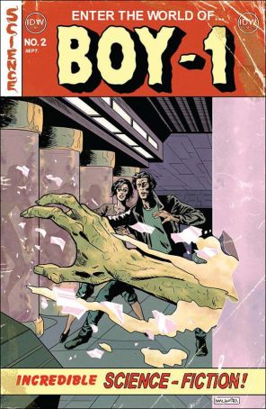 Boy-1 2A published by IDW with cover art by Vic Malhotra