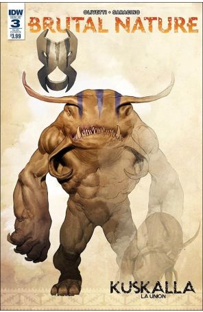 Brutal Nature 3A published by IDW with cover art by Ariel Olivetti