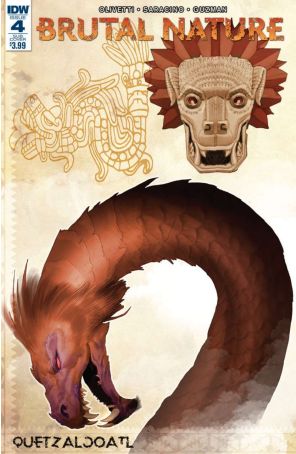 Brutal Nature 4A published by IDW with cover art by Ariel Olivetti