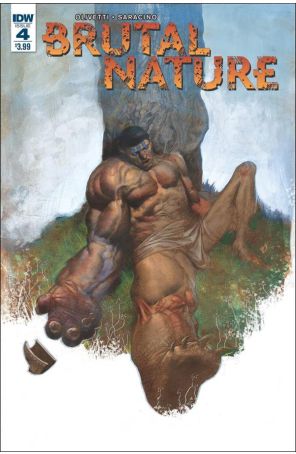 Brutal Nature 4 published by IDW with cover art by Ariel Olivetti