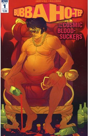 Bubba Ho-Tep and the Cosmic Bloodsuckers 1A published by IDW with cover art by Baldemar Rivas