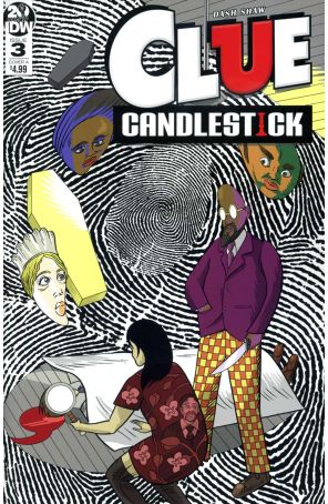 CLUE: Candlestick 3A published by IDW with cover art by Dash Shaw