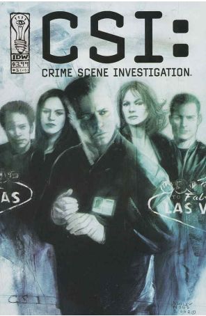 CSI: Crime Scene Investigation 1 published by IDW with cover art by Ashley Wood