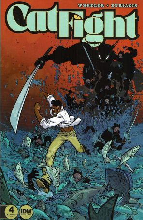 Cat Fight (IDW) 4A published by IDW with cover art by Ilias Kyriazis