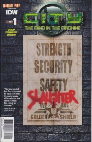 City: The Mind in the Machine 1A published by IDW with cover art by Matthew Waite