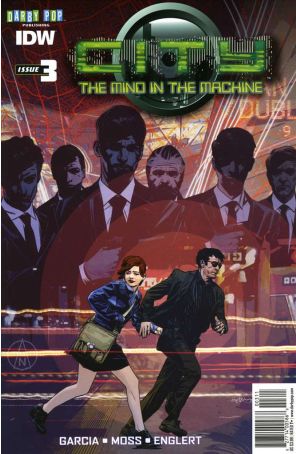 City: The Mind in the Machine 3 published by IDW with cover art by Tommy Lee Edwards