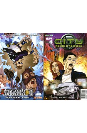City: The Mind in the Machine 4 published by IDW with cover art by Bernard Chang