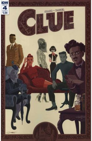 Clue 4A published by IDW with cover art by George Caltsoudas
