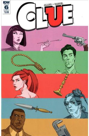 Clue 6A published by IDW with cover art by Dan Schoening