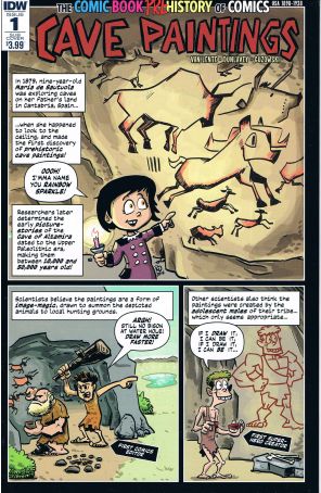 The Comic Book History of Comics 1A published by IDW with cover art by Ryan Dunlavey