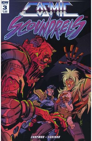Cosmic Scoundrels 3 published by IDW with cover art by Andy Suriano