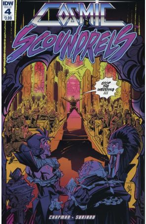 Cosmic Scoundrels 4 published by IDW with cover art by Andy Suriano