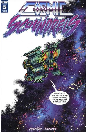 Cosmic Scoundrels 5 published by IDW with cover art by Andy Suriano