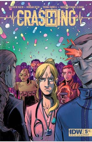 Crashing 5C published by IDW with cover art by Vanessa Cardinali