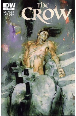 Crow: Death And Rebirth 1C published by IDW with cover art by Kent Williams