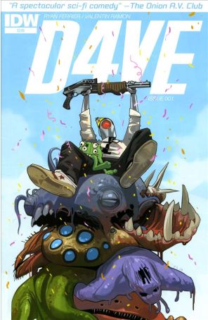D4ve 1 published by IDW with cover art by Fiona Staples