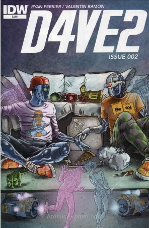 D4ve2 2 published by IDW with cover art by Valentin Ramon