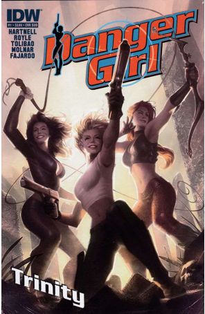 Danger Girl: Trinity 1B published by IDW with cover art by Alex Garner