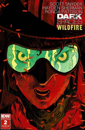 Dark Spaces: Wildfire 2A published by IDW with cover art by Hayden Sherman