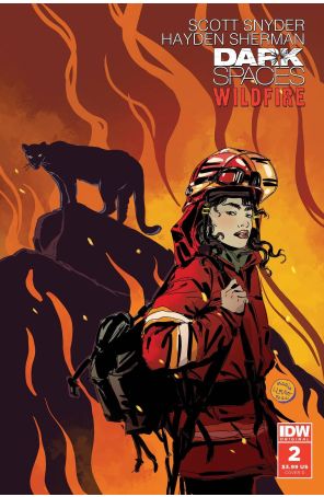 Dark Spaces: Wildfire 2D published by IDW with cover art by Maria Llovet