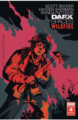 Dark Spaces: Wildfire 4D published by IDW with cover art by Lisa Sterle
