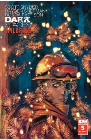 Dark Spaces: Wildfire 5C published by IDW with cover art by Nicole Rifkin