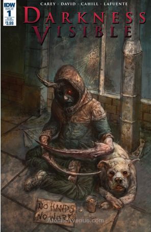 Darkness Visible 1A published by IDW with cover art by Dave Kendall