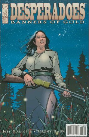 Desperadoes: Banners of Gold 3 published by IDW with cover art by Jeremy Haun