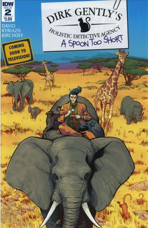 Dirk Gently's Holistic Detective Agency: A Spoon Too Short 2 published by IDW with cover art by Ilias Kyriazis
