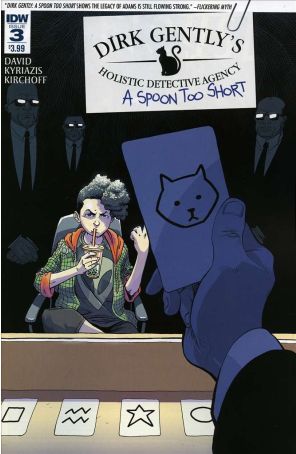 Dirk Gently's Holistic Detective Agency: A Spoon Too Short 3 published by IDW with cover art by Ilias Kyriazis