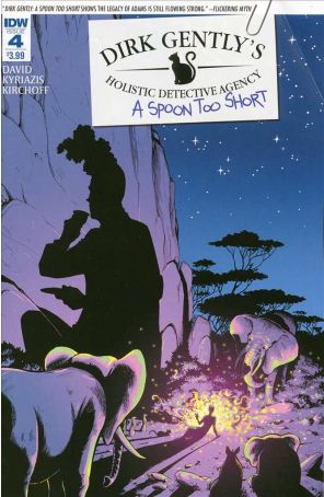 Dirk Gently's Holistic Detective Agency: A Spoon Too Short 4 published by IDW with cover art by Ilias Kyriazis