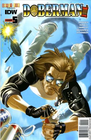 Doberman (IDW) 5 published by IDW with cover art by Bernard Chang