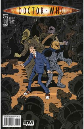 Doctor Who (3rd Series) 5A published by IDW with cover art by Paul Grist