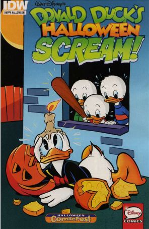 Donald Duck's Halloween Scream 1 published by IDW with cover art by Dan Noonan