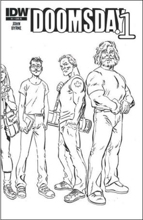 Doomsday.1 1A published by IDW with cover art by John Byrne