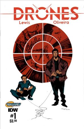 Drones 1A published by IDW with cover art by Bruno Oliveira