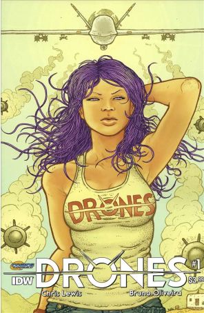 Drones 1 published by IDW with cover art by Ramon Villalobos