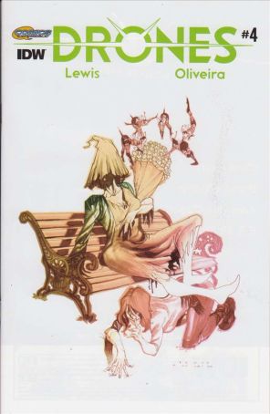 Drones 4A published by IDW with cover art by Bruno Oliveira