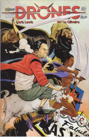 Drones 5 published by IDW with cover art by Brent Mckee